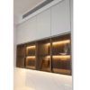 aluminium glass cabinet door for kitchen wardrobe and display cabinet