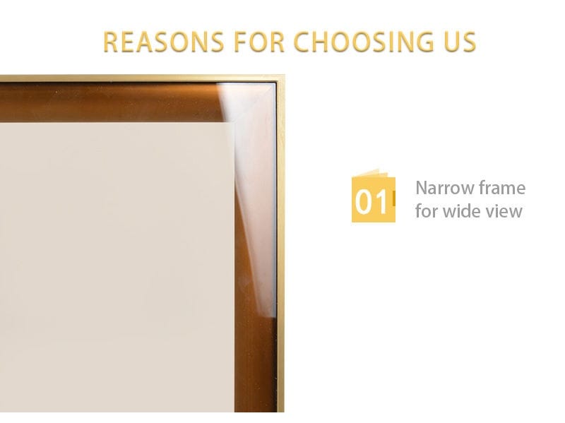 Gold color aluminium glass door