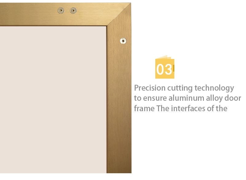 Display cabinet glass door