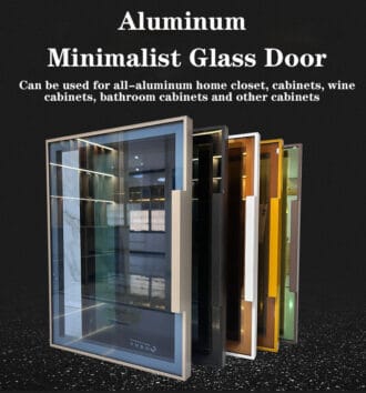 Minimalist Aluminium Framed Glass Door – Salice Hinge Wardrobe