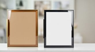 Modern kitchen cabinet glass doors with slim aluminium frames