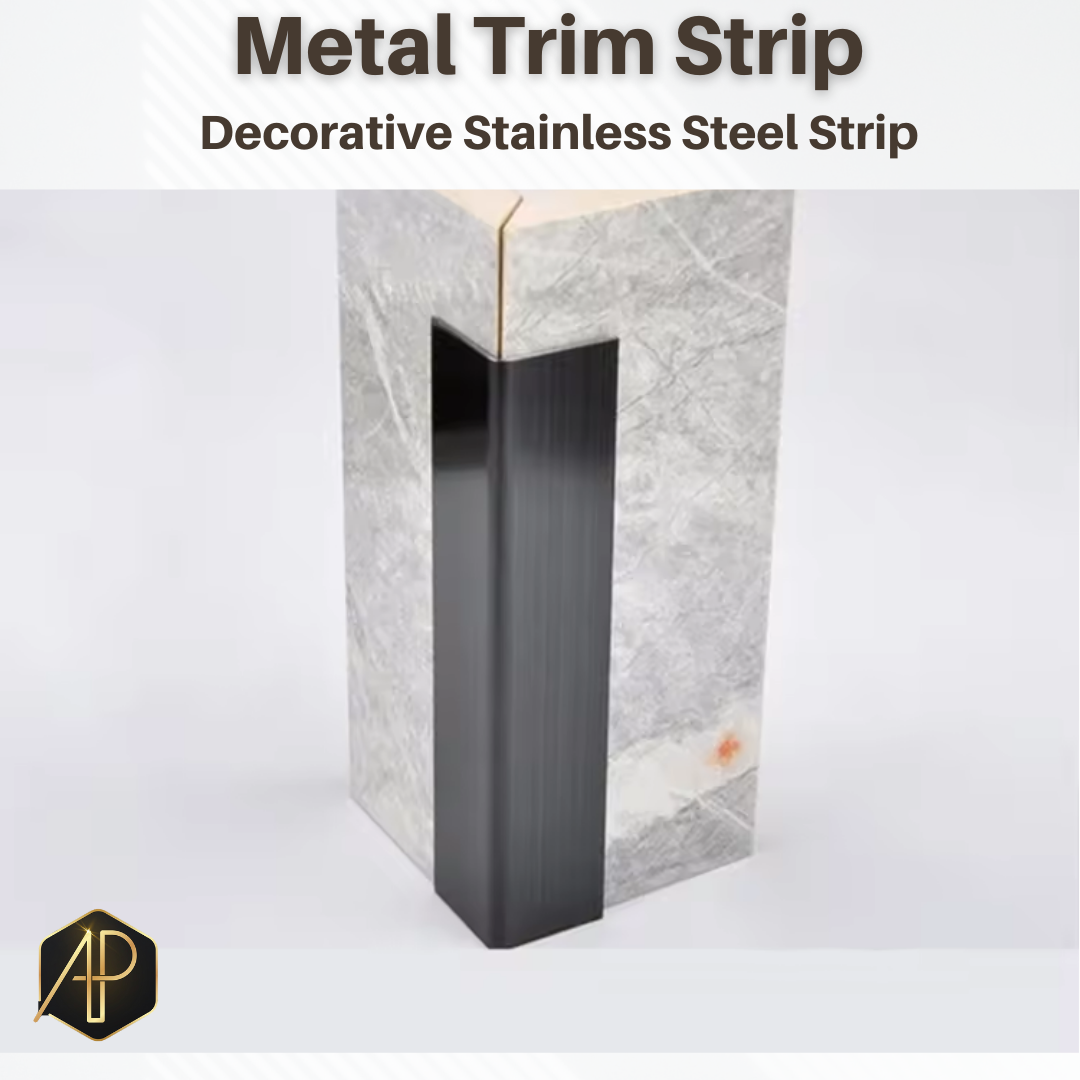 PVD rose gold stainless steel L trim for luxury tiles