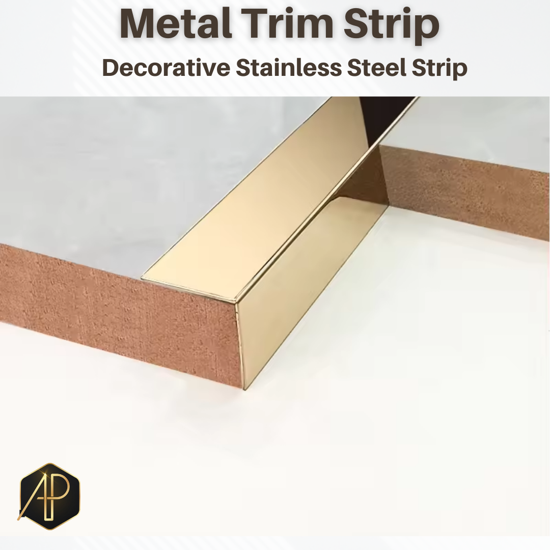 SS304 PVD Coated Black Mirror L Shape Trim Installed on Tile Edge