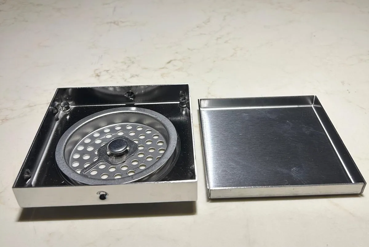Floor Trap Grating Singapore | 304 Stainless Steel Square Floor Drain Cover - Image 3