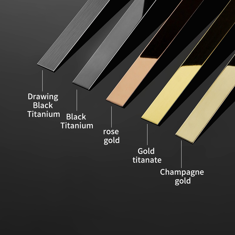 stainless steel thin flat decorative strip metal trim