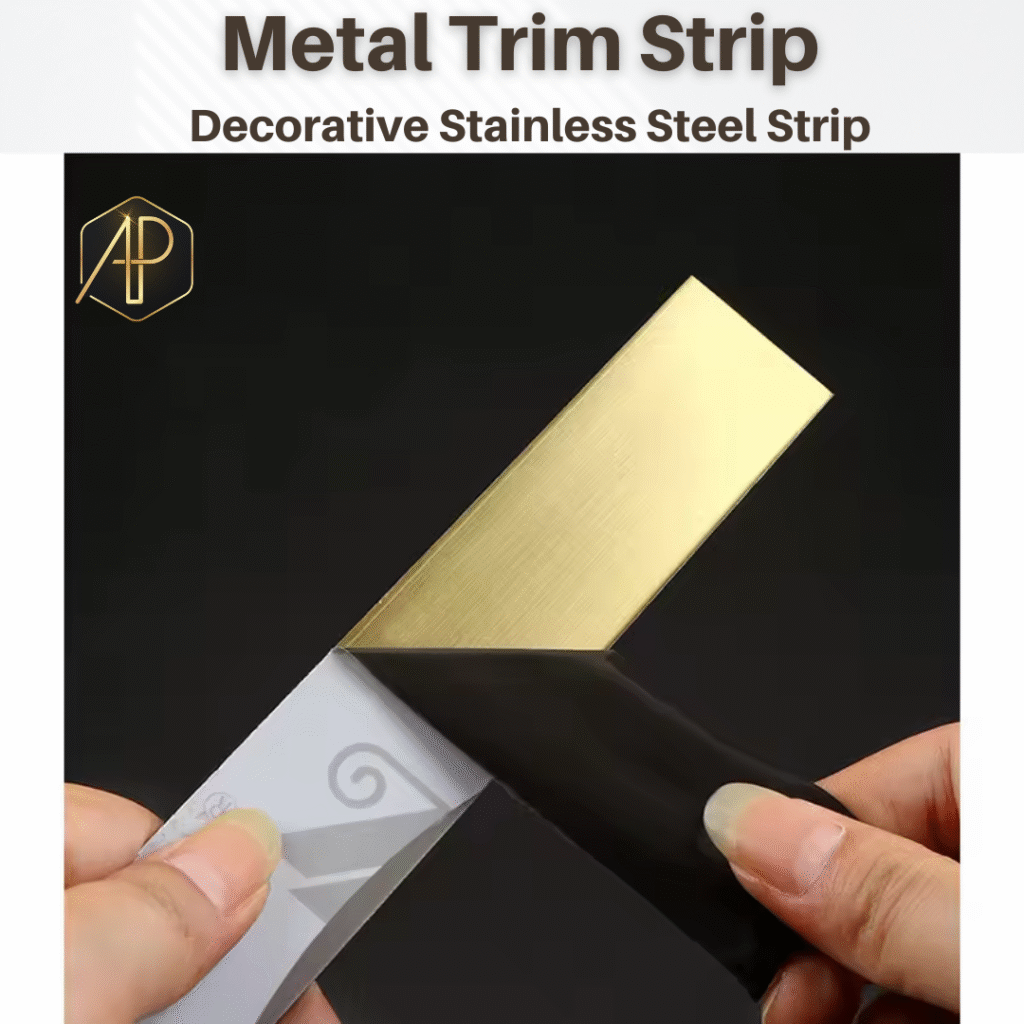 stainless steel thin flat decorative strip metal trim