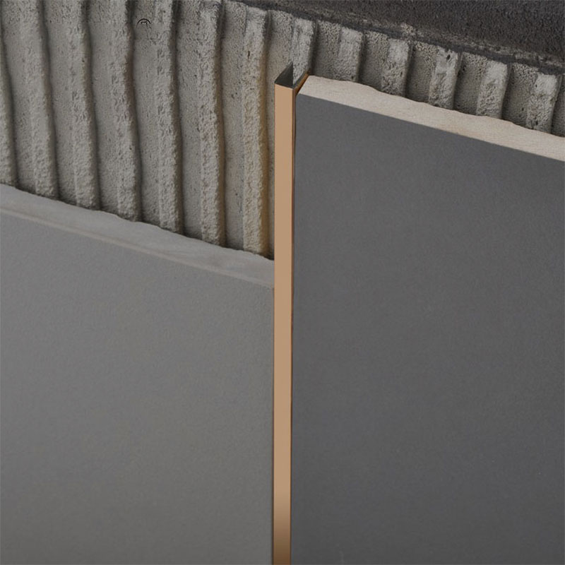 stainless steel U tile edging for luxury interior