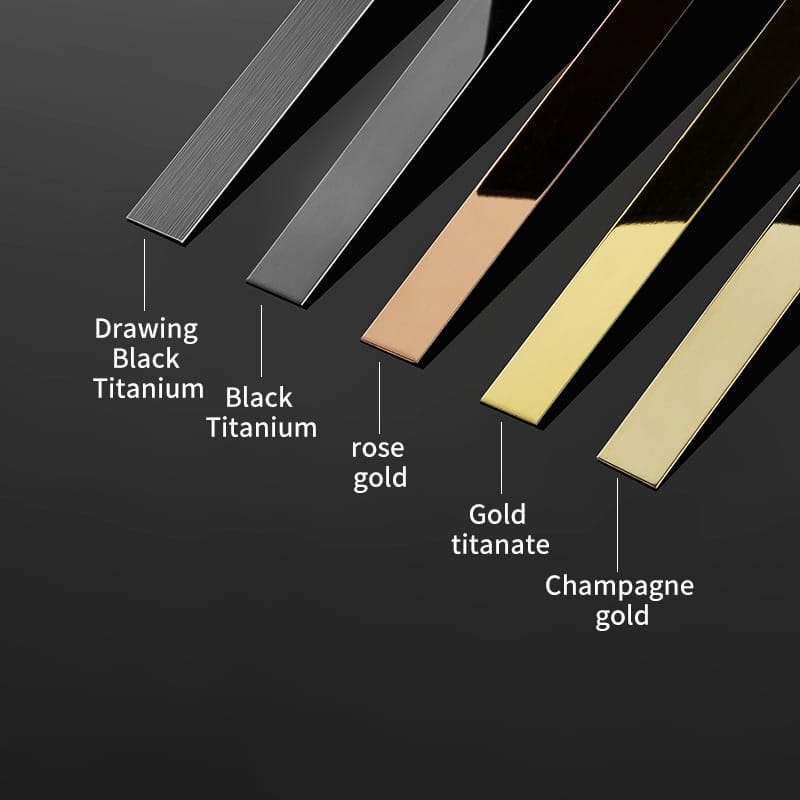 stainless steel thin flat decorative strip metal trim