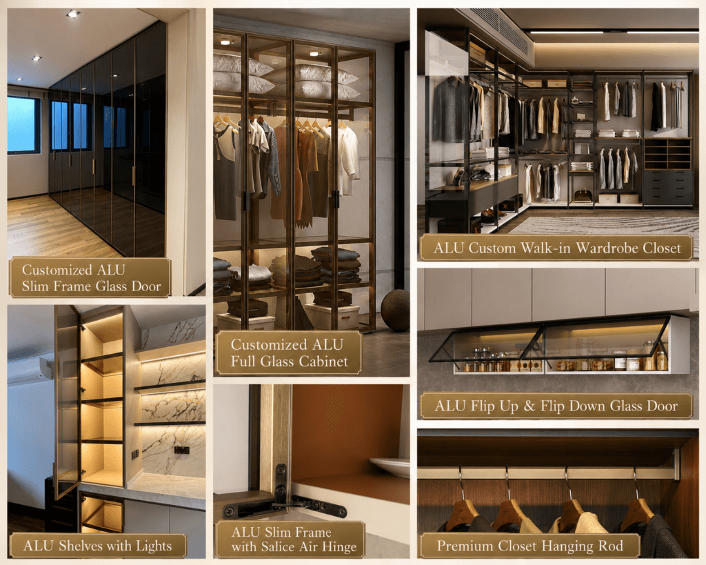 aluminium glass door