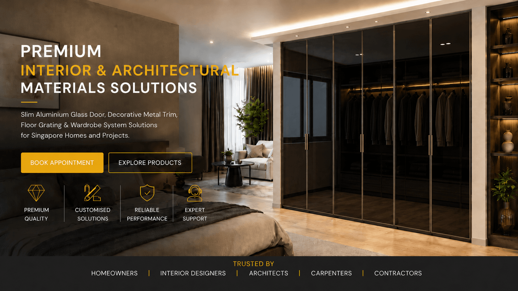 aluminium glass door