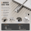 Stainless steel tile metal trim for tile edge and floor transition finishing